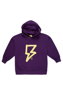 Marques ' Almeida Jersey | Tops | THUNDER PRINT HOODIE PURPLE