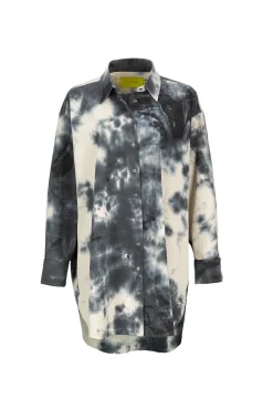 Marques ' Almeida Tops | Tops | TIE DYE BLACK XXL SHIRT BLACKWHITE