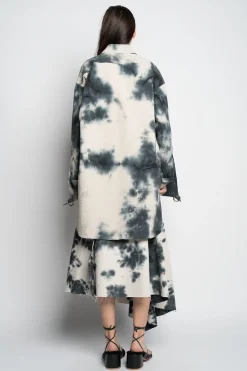 Marques ' Almeida Tops | Tops | TIE DYE BLACK XXL SHIRT BLACKWHITE