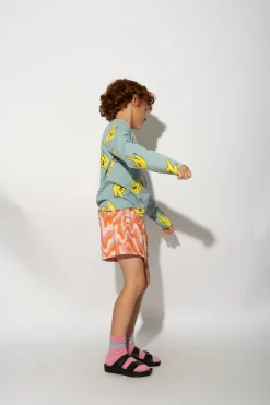 Marques ' Almeida Jersey | Tops | HANDS PRINT LONG SLEEVE TOP TURQUOISE