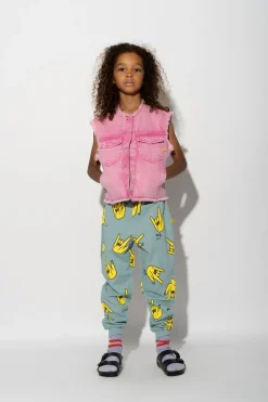 Marques ' Almeida Bottoms | HANDS PRINT SWEATPANTS TURQUOISE