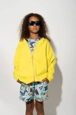 Marques ' Almeida Swimwear | Jersey | SQUIGGLE PRINT SWIM SHORT TURQUOISE