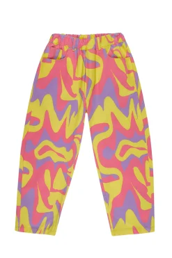 Marques ' Almeida Bottoms | WAVY PRINT BAGGY TROUSERS MULTICOLOUR