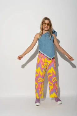 Marques ' Almeida Bottoms | WAVY PRINT BAGGY TROUSERS MULTICOLOUR