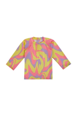 Marques ' Almeida Jersey | Tops | WAVY PRINT LONG SLEEVE TOP MULTICOLOUR