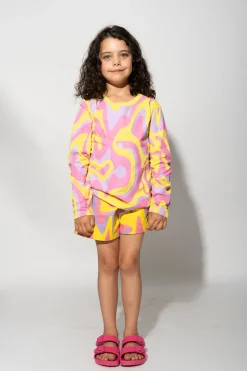 Marques ' Almeida Jersey | Tops | WAVY PRINT LONG SLEEVE TOP MULTICOLOUR