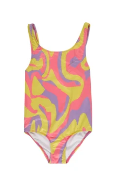 Marques ' Almeida Swimwear | WAVY PRINT SWIMSUIT MULTICOLOUR