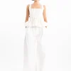 Marques ' Almeida Denim | Bottoms | DENIM PLEATED TROUSERS WHITE