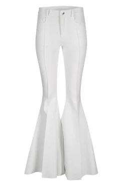 Marques ' Almeida Bridal | EXTREME FLARE TROUSERS WHITE