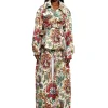 Marques ' Almeida Bottoms | WHITE FLORAL BROCADE BOYFRIEND TROUSERS MULTICOLOUR