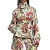 Marques ' Almeida Outerwear | WHITE FLORAL BROCADE CROPPED TRENCH COAT STYLE JACKET MULTICOLOUR