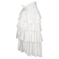 Marques ' Almeida Bottoms | FRILL BAIANA SKIRT WHITE