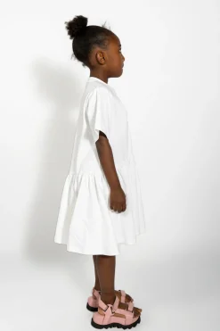 Marques ' Almeida Jersey | Dresses | GATHERED JERSEY T-SHIRT DRESS WHITE