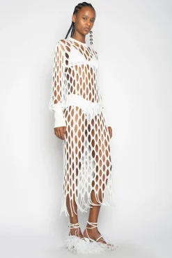 Marques ' Almeida Dresses | Knitwear | NET DRESS WHITE