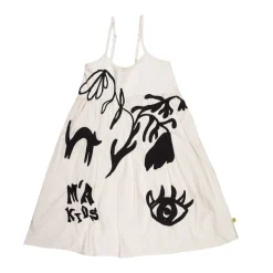 Marques ' Almeida Dresses | OVERSIZED SPAGHETTI DRESS WITH EMBROIDERY WHITE