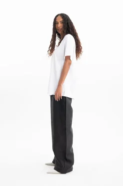 Marques ' Almeida Tops | Tops | OVERSIZED T-SHIRT WITH GOLD LOGO WHITE