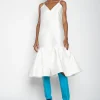 Marques ' Almeida Dresses | Dresses | PUFF HEM SLIP DRESS WHITE