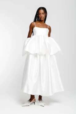 Marques ' Almeida Bridal | STRAPPY PUFF TOP WHITE