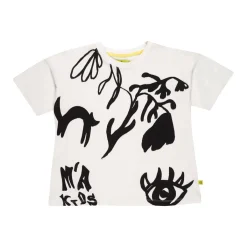 Marques ' Almeida Jersey | Tops | T-SHIRT WITH PATCH EMBROIDERY WHITE