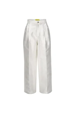 Marques ' Almeida Bottoms | Bridal | WIDE LEG TROUSERS WHITE
