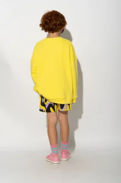 Marques ' Almeida Tops | 3D GLASSES PRINT SWEATSHIRT YELLOW