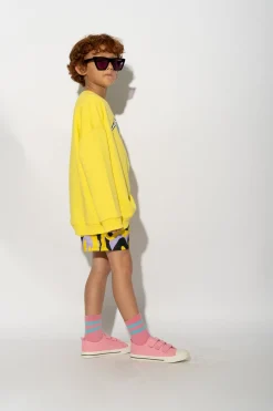 Marques ' Almeida Tops | 3D GLASSES PRINT SWEATSHIRT YELLOW
