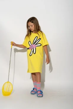 Marques ' Almeida Jersey | Dresses | DAISY PRINT T-SHIRT DRESS YELLOW