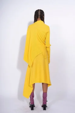 Marques ' Almeida Knitwear | Bottoms | DRAPED SKIRT YELLOW