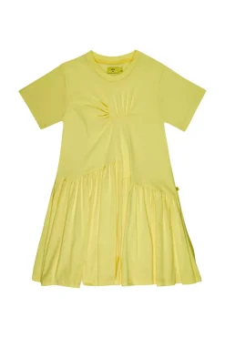 Marques ' Almeida Jersey | Dresses | GATHERED DRESS YELLOW
