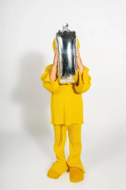 Marques ' Almeida Knitwear | Bottoms | MERINO KNIT TROUSERS YELLOW