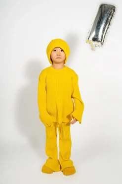 Marques ' Almeida Knitwear | Bottoms | MERINO KNIT TROUSERS YELLOW