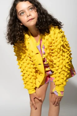 Marques ' Almeida Outerwear | SPIKE CARDIGAN YELLOW