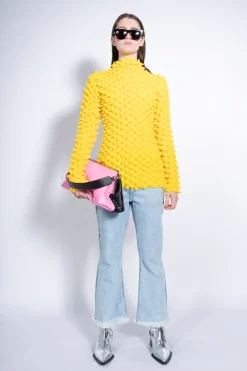 Marques ' Almeida Tops | Tops | SPIKE TOP YELLOW