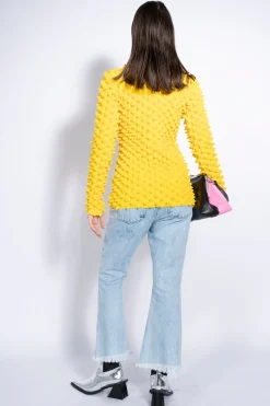 Marques ' Almeida Tops | Tops | SPIKE TOP YELLOW