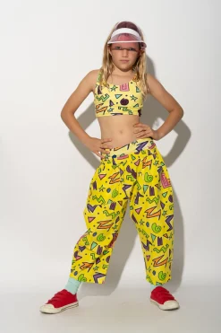 Marques ' Almeida Bottoms | SQUIGGLE PRINT BALLOON TROUSERS YELLOW