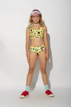 Marques ' Almeida Swimwear | SQUIGGLE PRINT BIKINI SET YELLOW
