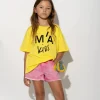 Marques ' Almeida Jersey | Tops | T-SHIRT WITH EMBROIDERED LOGO YELLOW